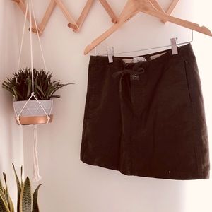 Olive green mini skirt!